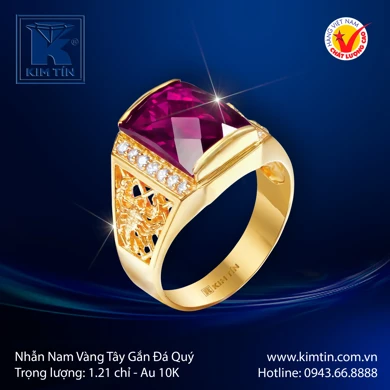 Nhẫn nam Vàng tây 10K 
