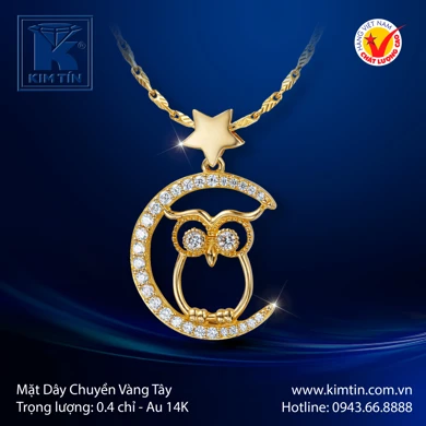 Mặt dây chuyền Vàng tây 14K 