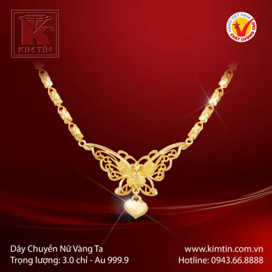 Dây chuyền nữ Vàng 24K