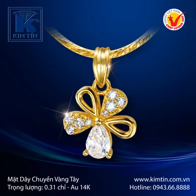 Mặt dây chuyền Vàng tây 14K 