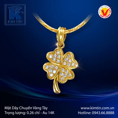Mặt dây chuyền Vàng tây 14K 