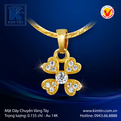 Mặt dây chuyền Vàng tây 14K 