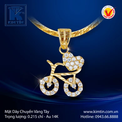Mặt dây chuyền Vàng tây 14K 