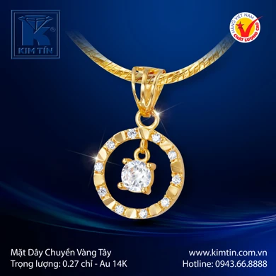 Mặt dây chuyền Vàng tây 14K 