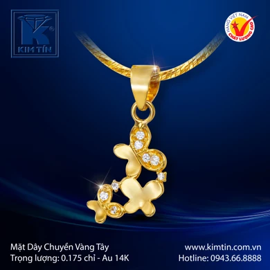 Mặt dây chuyền Vàng tây 14K 