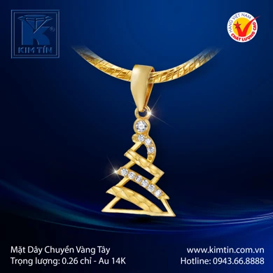 Mặt dây chuyền Vàng tây 14K 