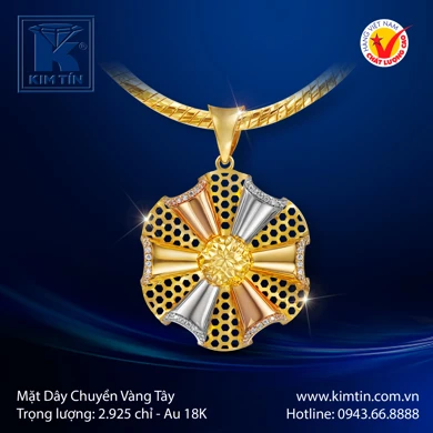 Mặt dây chuyền Vàng tây 18K 