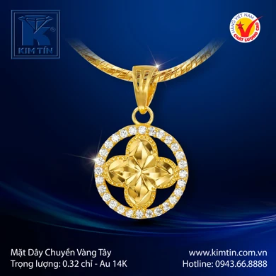 Mặt dây chuyền Vàng tây 14K