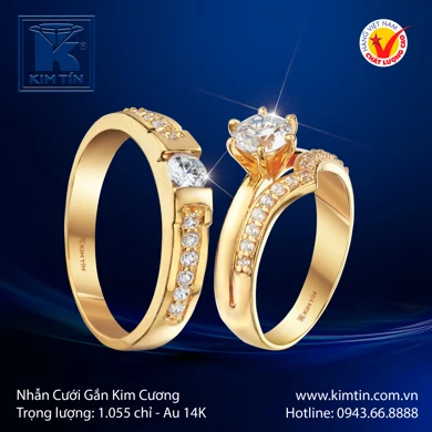 Nhẫn cưới Vàng tây 14K 