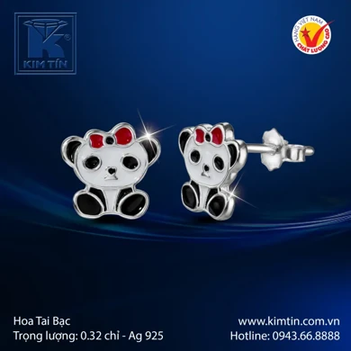 Hoa tai bạc 925