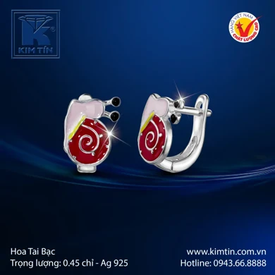 Hoa tai bạc 925