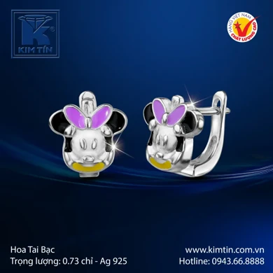 Hoa tai bạc 925