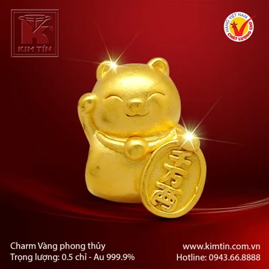 Charm vàng phong thủy 