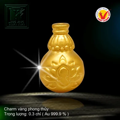 Charm vàng phong thủy 