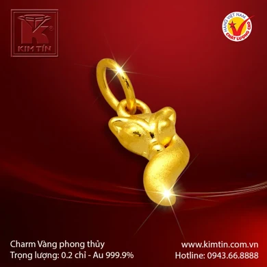 Charm vàng phong thủy 