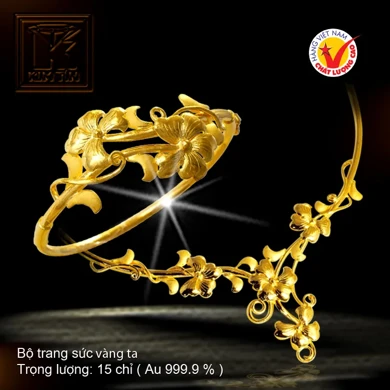 Bộ trang sức vàng 24K