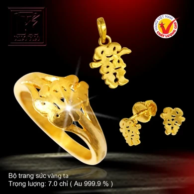 Bộ trang sức vàng 24K