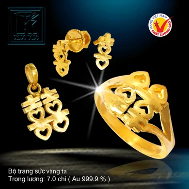 Bộ trang sức vàng 24KBộ