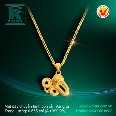 Mặt dây chuyền hình con rắn 