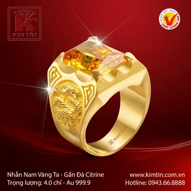 Nhẫn rắn vàng 24k