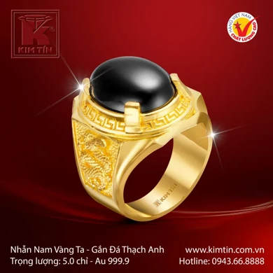 Nhẫn rắn vàng 24k