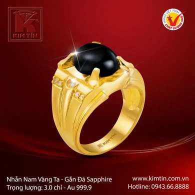 Nhẫn nam vàng 24k