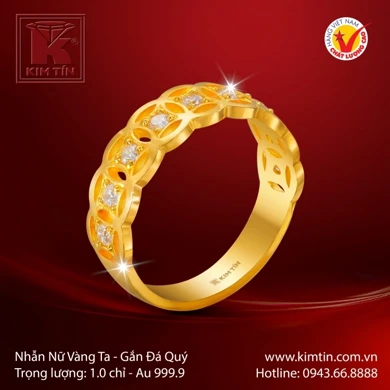 Nhẫn nữ vàng 24K