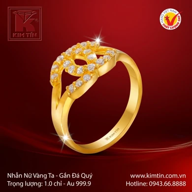 Nhẫn nữ vàng 24K