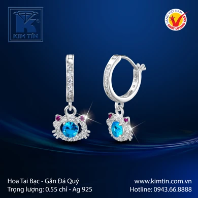 Hoa Tai Bạc 925