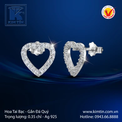 Hoa Tai Bạc 925