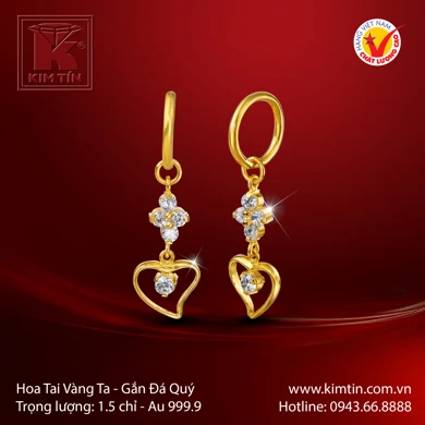 Hoa Tai Vàng 24K