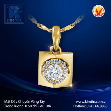 Mặt Dây Chuyền Vàng Tây 18K
