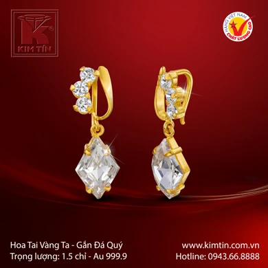Hoa Tai Vàng 24K