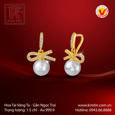 Hoa Tai Vàng 24K