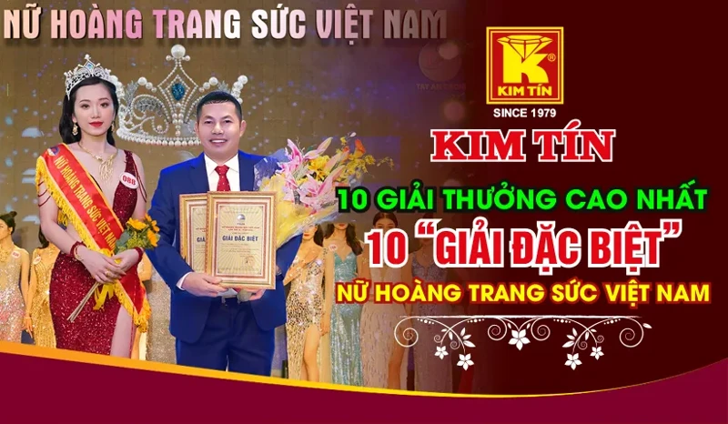 Kim Tín đoạt Cú đúp giải thưởng: Giải Đặc biệt và giải “Kim cương” Cuộc thi thiết kế nữ trang- Nữ hoàng trang sức Việt Nam 2015
